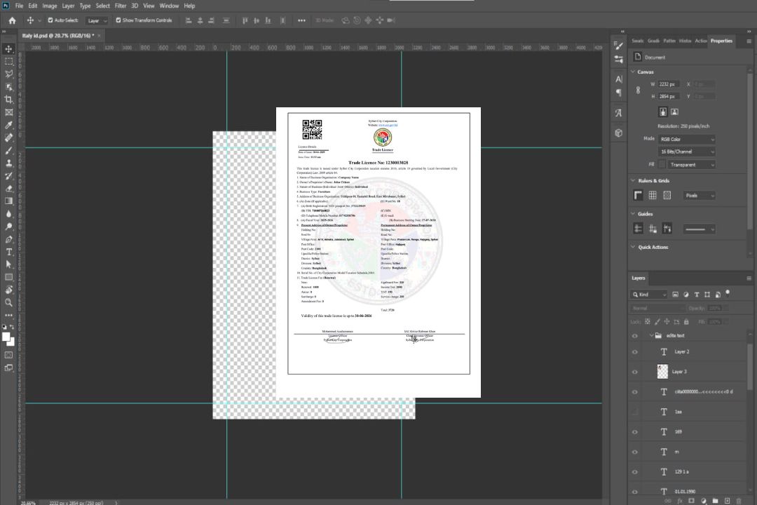 Modèle Word et PDF de licence commerciale Sylhet du Bangladesh template Modèle Word et PDF de licence commerciale Sylhet du Bangladesh template